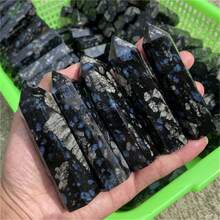 CrystalHola قطعة واحدة من عمود حجر الوميض الأزرق - هدية مثالية لديكور المنزل، عيد الميلاد، عيد الحب، أو هالوين. - متعدد الألوان - مشاهدة 6