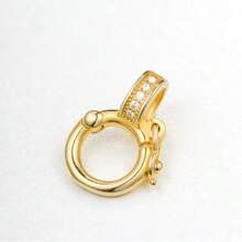 1pc 14K Gold Plated Versatile Pendant Clasp, Handmade Jewelry DIY Pearl Pendant Clasp Accessory - Multicolor - View 9