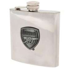 Arsenal FC Hip Flask - Silver - View 1