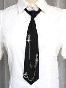 1pc Women's Tie, Suitable For Shirts, Casual, Street, College Style, Daily, Party - Multicolor - View 18