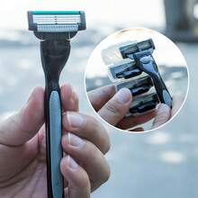 jifuli Razor Woman For Man, 4-Layer Stainless Steel Razor Blade, Replacement Manual Razor Heads, Easy To Clean, Girls' Summer Bikini Hair Removal Scraper. - Multicolor - View 6