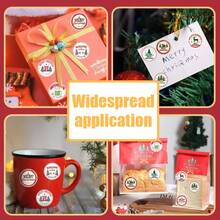 502 Pcs/Roll Christmas Elements, Christmas Tree And Deer Pattern, Christmas Stickers, 10 Assorted Styles, Gift Wrapping Labels, Scrapbook Stickers, Planner Gift Wrapping, Paper Craft Decoration, Party Gifts, Gift Box Decoration And Reward Stickers - Multicolor - View 3