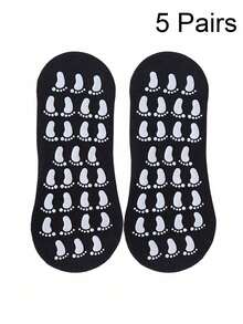 Non-Slip Gel Invisible Socks, Indoor Home Socks, Early Education Parent-Child Socks, Lightweight Trampoline Yoga Socks, Ultra Non-Slip Polyester Fiber Material, High Elasticity Compression Socks, Reusable, Suitable For Indoor Floors, All Seasons - Multicolor - View 31