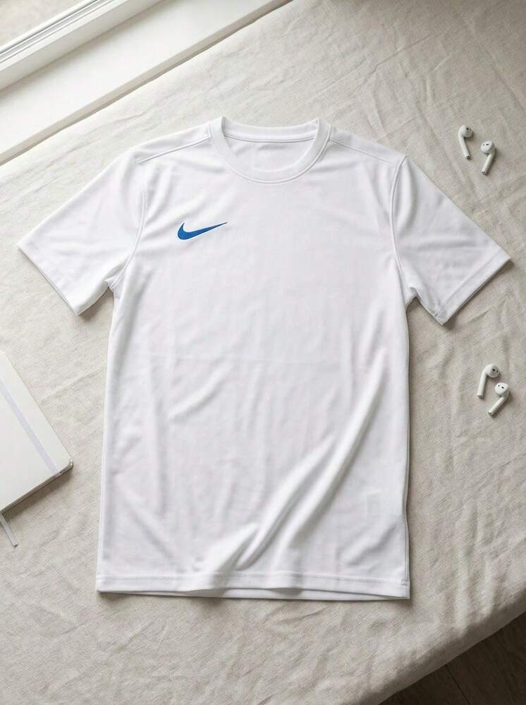 Nike Men's Sports Tees & Tanks Easy To Match Moisture-Wicking Breathable Outing Gym Home White BV6708-102 - White Blue - View 2