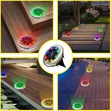 2pcs Solar Powered Spherical Ground Stake Landscape Lights, Available In Warm White, Cool White, And Colorful Options, Each Light Is A Fixed Solid Color, No Light Mode Switching. Solar Energy Absorbs Sunlight During The Day And Automatically Lights Up At Night, Spherical Translucent Shell With Ground Stake, No Wiring Required, Directly Insert Into Soil For Quick Installation. Weather-Resistant, Suitable For Long-Term Outdoor Placement. - Solar Ground Lights - View 2