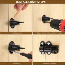 4pcs Spring Loaded Automatic Door Latch Spring Lock Latch Self-Closing Push Lock With Screws, Suitable For Wooden Doors, Cabinet Doors, Balcony Doors, Garden Doors, Windows - CC - View 7