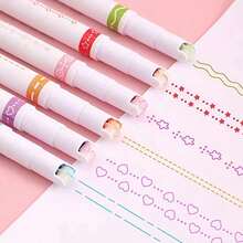 6pcs Flower-Shaped Fine Line Markers, Flower Roller, Essential Office Supplies For Note-Taking And Marking, Perfect For Back To School, Halloween And Christmas Gifts, Multi-Functional Writing Tools - Flower - View 8