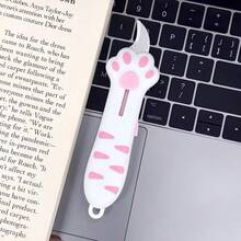 1pc Portable Retractable Curved Blade Utility Knife, Cute Cat Paw Multi-Function Unboxing Knife, Adjustable Blade Length, Suitable For Express Packages, Cardboard Boxes, Envelopes And Nut Shells, Home Office Daily Unboxing Tool - A - View 10