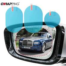 Película transparente impermeable y antiniebla para parabrisas de coche, película protectora para ventanas, accesorios universales para espejos retrovisores de coche y motocicleta, visera para coche la lluvia y el sol. - A - Ver 7
