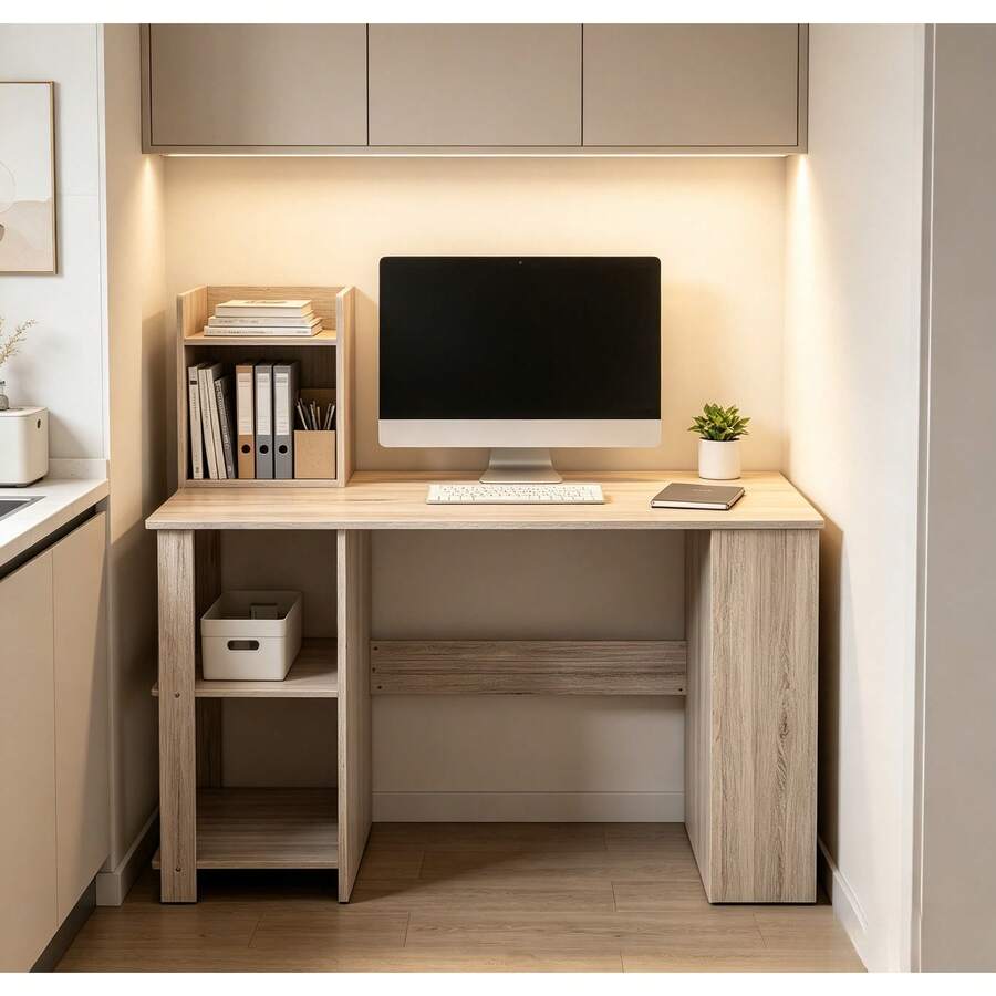 Home Office Desks - Beige - View 1