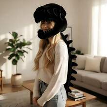 Dinosaur Skeleton Head Cap, Plush Bone Skull Hat, Creative Animal Novelty Gag Gift For Teenagers - Dinosaur Skeleton (vacuum Compressed) - View 10