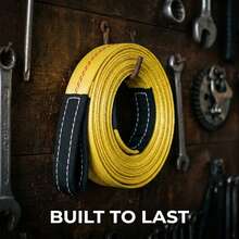2/4pcs Heavy Duty Lifting Straps, High-Strength Nylon Material With Reinforced Ends, Anti-Tear And Anti-Ripping, Suitable For Vehicle Recovery, Towing, Construction Site Heavy Lifting, Cargo Binding And Securing, Off-Roading And Engineering Work, Multi-Functional Tie-Down Straps - Heavy-duty Lifting Strap - View 6