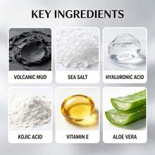 Volcanic Mud Exfoliating Cleansing Scrub: Deeply Cleanses And Exfoliates, Removes Dead Skin And Excess Oil, Improves Rough And Dull Skin Tone, And Provides Soothing, Moisturizing, And Restorative Benefits. Facial Scrub. - Facial Scrub - View 6