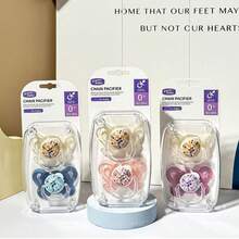 2pcs Baby Pacifiers, Printed Pacifiers Suitable For Baby Boys And Girls Day And Night Use, Perfect Gift For New Parents - Multicolor - View 9