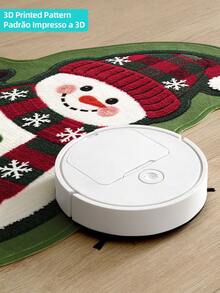 DAJIANG 1pc Christmas Snowman Shaped Rug, Kitchen Rug, Hallway Rug, Area Rug, Suitable For Bathroom, Kitchen, Indoor, Hallway, Bedroom, Living Room, Bedside, Machine Washable, Easy To Clean, Non-Slip Bottom, Bedroom Decor, Autumn/Winter Style - Multicolor - View 9