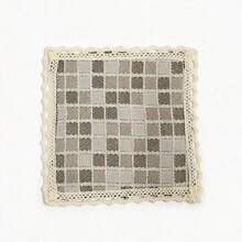 10入聚酯纖維可重複使用杯墊 10*10cm/3.9*3.9inch 波希米亞時尚款，適合咖啡、茶、野餐、露營、RV旅行，入厝禮、生日禮、節日禮物，廚房桌面保護墊 - 棕色 - 查看 6