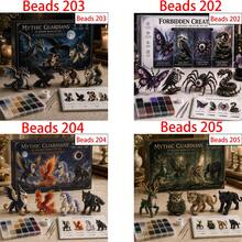 1 Box Fantasy Animal 3D Beaded Handmade Kit, Includes Dragon, Phoenix, Unicorn, Owl Beaded Designs, Contains Colorful Beads And Instructions, No Glue Needed, Adult DIY Creative Jewelry Making Set, Holiday Gift, Decorative Ornament - Multiple Styles - View 2