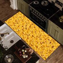 Pasta Print Long Runner Rug, Home Indoor Decoration, Kitchen Long Mat, Entryway Doormat, Hallway Entrance Decor, Bedroom Bedside Rug, Living Room Rug, Laundry Room Mat, Bathroom Bath Mat, Suitable For Apartment, Dorm And Home Daily Decor - Multicolor - View 7