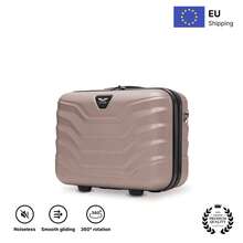 W WINGS Travel Luggage Set 4 Pcs | Vanity Case, Cabin, Medium And Large Suitcases With Spinner Wheels And Telescopic Handle - Beige - View 16