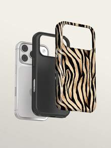 KOOLIFE Modern Zebra Pattern, Chic And Stylish Phone Case, Compatible With IPhone 18Pro Max, 17 Pro Max, 16 Pro Max, 15 Pro Max, 14, 13, 12, 11 - Beige Zebra Print - View 4