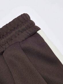Puma Women's Embroidered Drawstring Waist Layered Waistband Sports Skirt - Chocolate Brown - View 5
