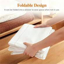 White Large Capacity Underbed Storage Box, Blanket Storage Bag With Reinforced Handles, Organize And Store Quilts, Bed Sheets, Clothes, For Bedroom, College Dorm, Space-Saving - View 4
