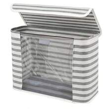 22L Toilet Paper Storage Rack, Holds 9-12 Rolls, Foldable Fabric Toilet Paper Basket With Lid, Bathroom Paper Towel Organizer, Toilet Paper, Towels And Toiletries, Gray, Toilet Paper Storage Container - Multicolor - View 10