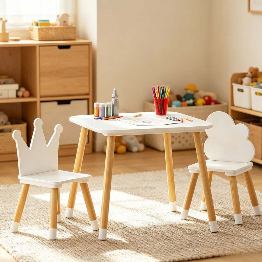 Kids Tables & Chairs - White - View 1