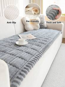 1 buah Sarung Sofa Flanel Minimalis Modern - Lembut & Nyaman, Tanpa Bantalan, Ramah Hewan Peliharaan, Dapat Dicuci dengan Mesin, Cocok untuk Sofa Seksi 1-4 Dudukan, Dekorasi Multifungsi untuk Ruang Tamu, Kamar Tidur, Kantor - MultiWarna - View 11