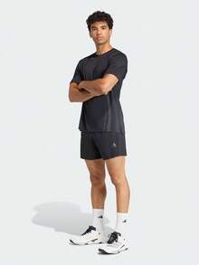 Adidas Kaos Rajut Lengan Pendek Tanpa Kerah AIRCHILL TEE Pria TK3260 - Hitam - View 7