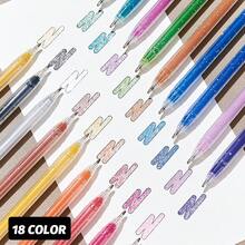 12/18/24Pcs Metallic Colorful Flash Glitter Gel Ink Pen Set,Smooth Writing 1.0mm Bold Line,Ideal For Journaling Note Taking Card Making Art Craft Drawing,Perfect Gift For Kids Teens Students Adults,Back To School Office Stationery Supplies - Sets - View 9