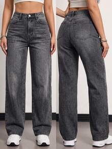 Women Jeans - Grey - View 1