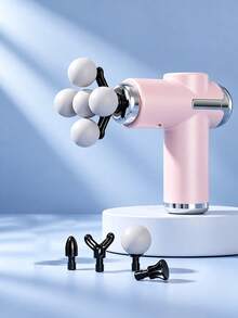 Portable Mini Massage Gun, Deep Tissue Muscle Massager With 5 Interchangeable Massage Heads, Rechargeable Handheld Percussion Massager For Body, Neck, Back Pain Relief And Fitness Relaxation - View 13