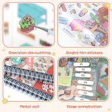 New Large Upgraded 3D Scene Stickers, Miniature House Landscape Stickers, Adult Planner Stickers, DIY Handmade Stickers, Suitable For Halloween, Easter, Christmas - Multicolor - View 8
