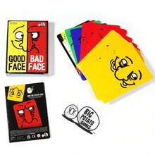 Good Face Bad Face Card Game Hilarious Party Travel Game For Family,Board Games,Games,Card Games - Yellow - View 2