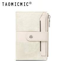 Women's Patchwork Textured PU Wallet, Snap Closure Multi-Card Slot Zipper Coin Purse, Compact Wallet For Daily Use - Multicolor - View 13