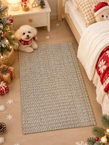 1 pieza Alfombra tejida marrón, Alfombra bohemia, Alfombra suave para dormitorio, comedor y sala de estar, Alfombra decorativa, Decoración de dormitorio, Alfombra pequeña, Alfombra, Decoración del hogar, Alfombra de sala de estar, Alfombra pequeña de sala de estar, Alfombra de dormitorio, Decoración del hogar de sala de estar, Alfombra de exterior, Alfombra lavable - Multicolor - Ver 8