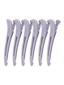 6pcs Professional Hair Clips Set, Non-Slip Crocodile Clips For Hair Salon, Home Hair Styling, DIY Sectioning Clips - Multicolor - View 8