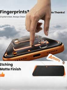 4 buah Pelindung Layar Keramik Fleksibel Matte Anti-Intip, Anti-Silau Anti-Sidik Jari, Kompatibel dengan iPhone 18 Pro Max 17 16 Plus 15 14 13 12 11 Series, Anti-Ledakan Anti-Gores Anti-Intip, Bebas Gelembung, Penyerapan Otomatis, Perlindungan Privasi, Film Lembut, Bukan Kaca - Hitam - View 8