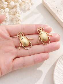 10pcs Stainless Steel Insect Beetle Necklace Pendant Set, Natural Multi-Shape Pendants, DIY Necklace Earring Jewelry Accessories - Multicolor - View 3