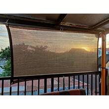 Brown UV Protection Sun Shade Sail, Rectangular Sun Canopy, Outdoor Sun Shade Fabric, UV Protection, Multi-Season UV Protection, Portable Rectangular Sun Shade Fabric, Suitable For RV Extension Area, Picnic, Carport, Plants, Garden, Balcony And Porch Roof, Also Suitable For Outdoor Patio, Pool, Garden, Yard, Lawn And Carport - Multicolor - View 1