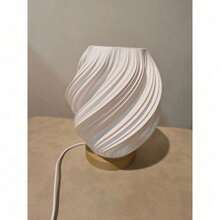 LUMINÁRIA ABAJUR DECORATIVA LED RGB COM CONTROLE REMOTO - Multicolorido - Visão 3