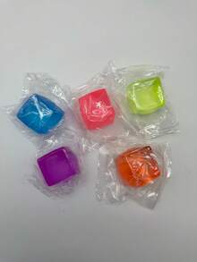 1pc Super Soft Maltose Texture Slow Rebound Cube Squeeze Toy Ice Cube Shape Stress Relief Sensory Relaxation Handheld Office Home Desktop Emotional Regulation Daily Anxiety Relief - Random Colors and Styles - View 7
