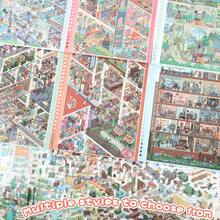 New Large Upgraded 3D Scene Stickers, Miniature House Landscape Stickers, Adult Planner Stickers, DIY Handmade Stickers, Suitable For Halloween, Easter, Christmas - Multicolor - View 5