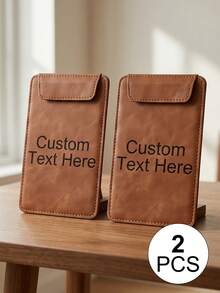 [Custom] A4/A5/A6/A7 Leather Clipboard Set | Customizable Name + Multiple Colors | Hard Clipboard + Loose-Leaf Binder + File Folder | Suitable For Office Meetings, File Organization, Back To School, Exam Storage | Personalized Gift, For Teacher - Leather Folder (multi-color) - View 28