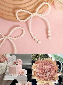 1/6 buah Hiasan Gantung Pita Mutiara Natal, Dekorasi Pohon Natal, Pita Tali Kepang, Cocok untuk Karangan Bunga, Pembungkus Kado dan Dekorasi Pernikahan, Ornamen Natal - beraneka warna - View 12