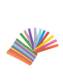 100/1 Set 27ft Rainbow Paper Chain Garland: DIY Party Decoration, Double-Sided Rainbow Color Paper Chain, Suitable For Kindergarten Banners, Classroom Decor, Perfect For Baby Shower, Birthday Party Rainbow Paper Chain Decoration - Multicolor - View 13