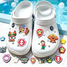 Paw Patrol 汪汪隊卡通狗狗 PVC 軟橡膠鞋飾，DIY 洞洞鞋裝飾配件 - 彩色 - 查看 2