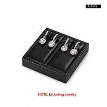 Oirlv Black High-End PU Leather Jewelry Display Props Ring, Earring, And Ear Stud Display Counter Jewelry Display Tray - Black - View 14