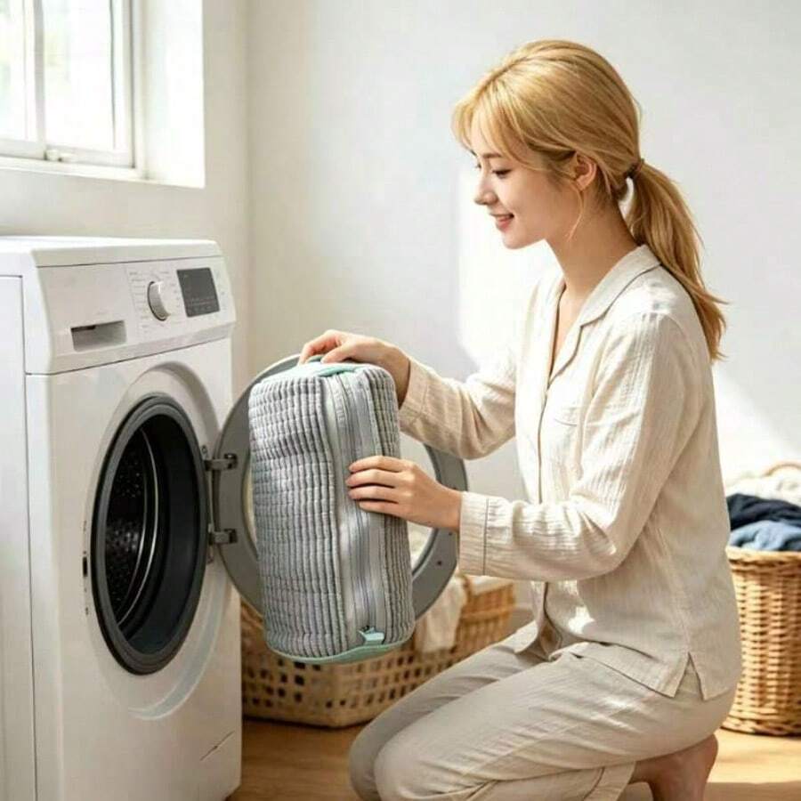 1 buah Tas Cuci Sepatu Premium, Tebal, Lembut, Bebas Serat, Pelindung untuk Mesin Cuci, Tas Pembersih Sepatu Olahraga Anti-Deformasi dengan Resleting Aman, Dapat Dicuci dengan Mesin dan Digunakan Kembali, Alat Perawatan Sepatu yang Cocok untuk Semua Jenis Sepatu